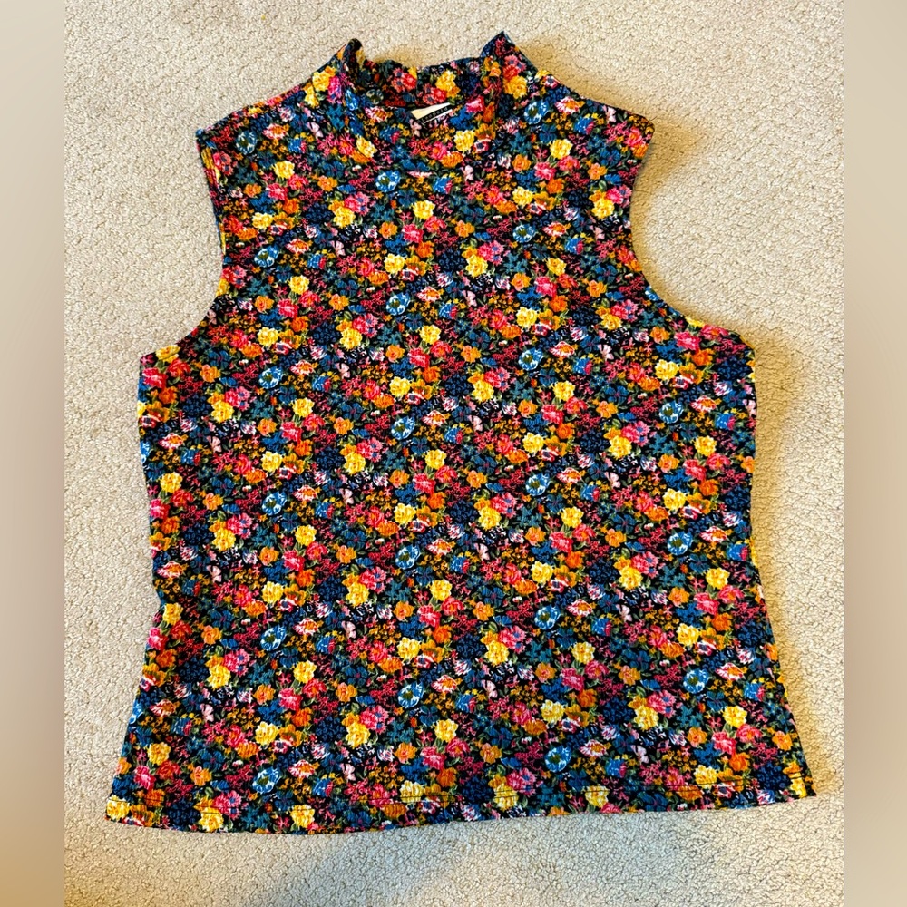 Jules & Leopold Sleeveless Floral Top NWT
